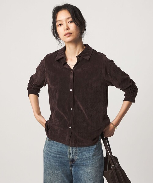 green label relaxing(グリーンレーベルリラクシング)の「シアーフロッキー カーディガン(カーディガン/ボレロ・レディース・ライム/グレー系/ブラック/ダークブラウン・FREE)」の20枚目の写真