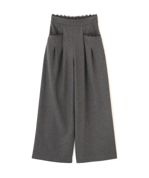 JILL by JILL STUART(ジルバイジルスチュアート)の「スカラップレースワイドパンツ(その他パンツ・レディース・ベージュ/グレー・MEDIUM/SMALL)」の3枚目の写真