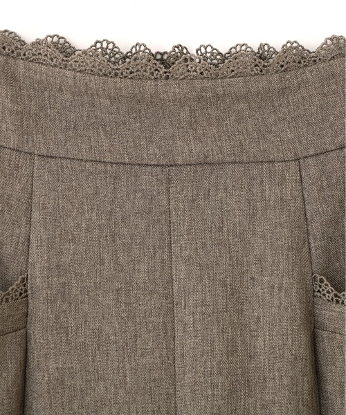 JILL by JILL STUART(ジルバイジルスチュアート)の「スカラップレースワイドパンツ(その他パンツ・レディース・ベージュ/グレー・MEDIUM/SMALL)」の6枚目の写真
