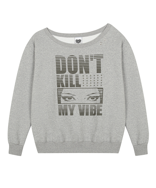 LUVISTRUE（ラヴイズトゥルー）の「RL EYELET ONE SHOULDER SWEATSHIRT(GRAY)（スウェット・レディース・その他・FREE）」の2枚目の写真