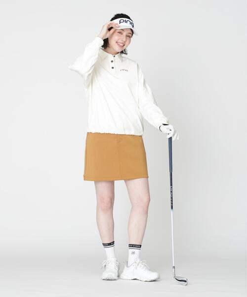 PING（ピン）の「【PING APPAREL】ストレッチ布帛オーバーシャツ (LADIES)（シャツ/ブラウス・レディース・ネイビー/ホワイト/ベージュ・L/S/LL）」の4枚目の写真