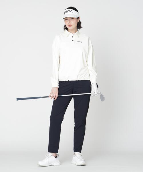PING（ピン）の「【PING APPAREL】ストレッチ布帛オーバーシャツ (LADIES)（シャツ/ブラウス・レディース・ネイビー/ホワイト/ベージュ・L/S/LL）」の13枚目の写真