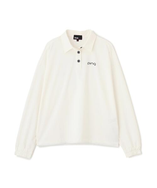 PING（ピン）の「【PING APPAREL】ストレッチ布帛オーバーシャツ (LADIES)（シャツ/ブラウス・レディース・ネイビー/ホワイト/ベージュ・L/S/LL）」の15枚目の写真