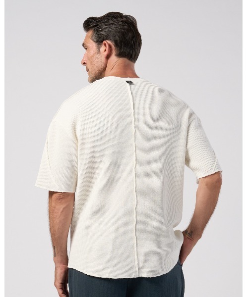 wjk(ダヴルジェイケイ)の「hard dry waffle fly-front henley S/S(Tシャツ/カットソー・メンズ・ピンク/ホワイト/ネイビー/チャコール・SMALL/X-LARGE/MEDIUM/LARGE)」の18枚目の写真