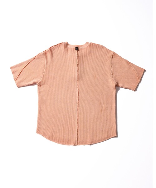 wjk(ダヴルジェイケイ)の「hard dry waffle fly-front henley S/S(Tシャツ/カットソー・メンズ・ピンク/ホワイト/ネイビー/チャコール・SMALL/X-LARGE/MEDIUM/LARGE)」の11枚目の写真