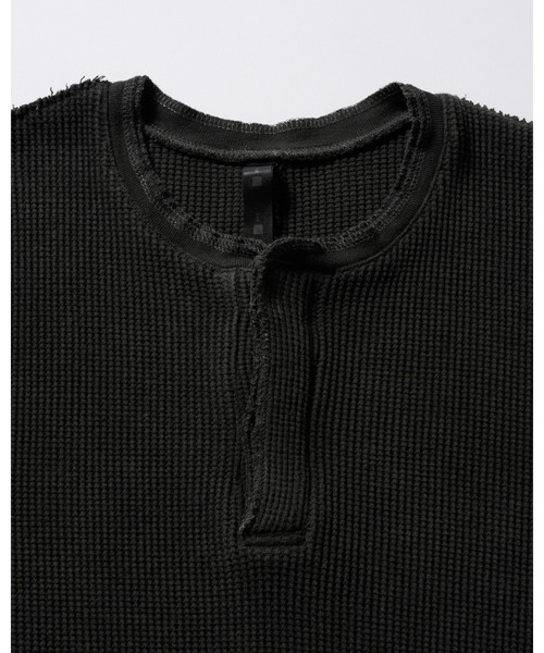 wjk(ダヴルジェイケイ)の「hard dry waffle fly-front henley S/S(Tシャツ/カットソー・メンズ・ピンク/ホワイト/ネイビー/チャコール・SMALL/X-LARGE/MEDIUM/LARGE)」の8枚目の写真