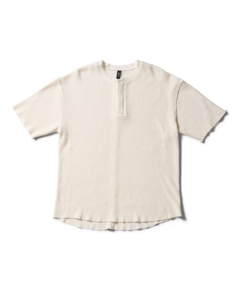 wjk(ダヴルジェイケイ)の「hard dry waffle fly-front henley S/S(Tシャツ/カットソー・メンズ・ピンク/ホワイト/ネイビー/チャコール・SMALL/X-LARGE/MEDIUM/LARGE)」の15枚目の写真