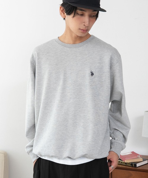 U.S. POLO ASSN.（ユーエスポロアッスン）の「∴WEGO/【26年秋冬新作】U.S.POLO ASSN.クルーネックPO（スウェット・メンズ・杢グレー/ブラウン/ネイビー/ブラック/ワイン/スミクロ・MEDIUM/X-LARGE/LARGE）」の20枚目の写真
