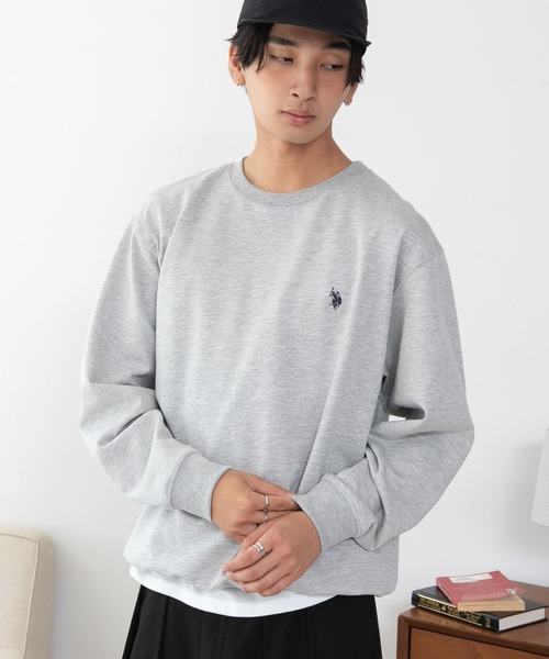 U.S. POLO ASSN.（ユーエスポロアッスン）の「∴WEGO/【26年秋冬新作】U.S.POLO ASSN.クルーネックPO（スウェット・メンズ・杢グレー/ブラウン/ネイビー/ブラック/ワイン/スミクロ・MEDIUM/X-LARGE/LARGE）」の21枚目の写真
