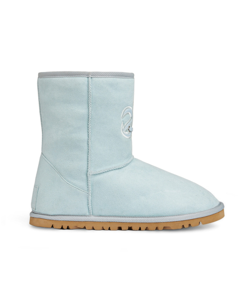 DEINET(ダイニット)の「PATCH COLOR FAUX SUEDE BOOTS IN LIGHT BLUE(ブーツ・レディース・その他・23cm/24cm/25cm)」の3枚目の写真