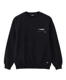 ZIP POCKET CREWNECK SWEATSHIRT