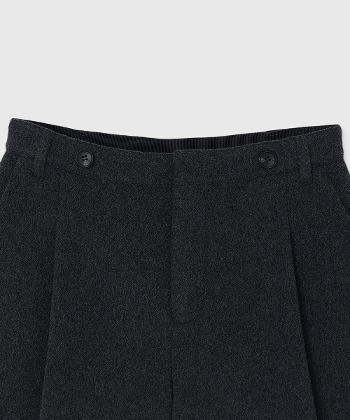 anuans(アニュアンス)の「リバーウールシャルムショートパンツ(その他パンツ・レディース・チャコールグレー/キャメル・SMALL/MEDIUM)」の7枚目の写真