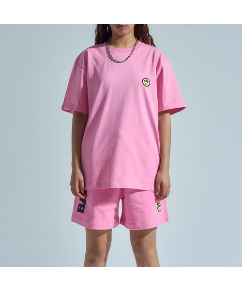 BARROW(バロー)の「ICONIC JERSEY T-SHIRT(#087)(Tシャツ/カットソー・メンズ・ピンク/ブルー/ブラック・MEDIUM/SMALL/LARGE/X-LARGE)」の1枚目の写真