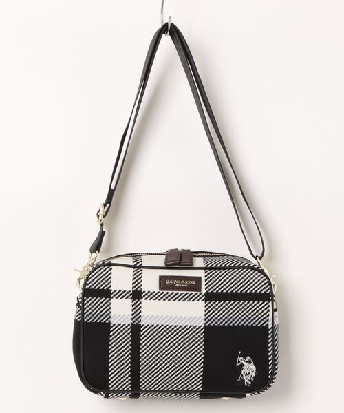 U.S. POLO ASSN.(ユーエスポロアッスン)の「【U.S. POLO ASSN.】ユーエスポロアッスン ジャカードチェック ショルダーバッグ USPA-2743(ショルダーバッグ・レディース・ピンク系その他/ブラック系その他/ネイビー系/ブラウン系その他・FREE)」の1枚目の写真