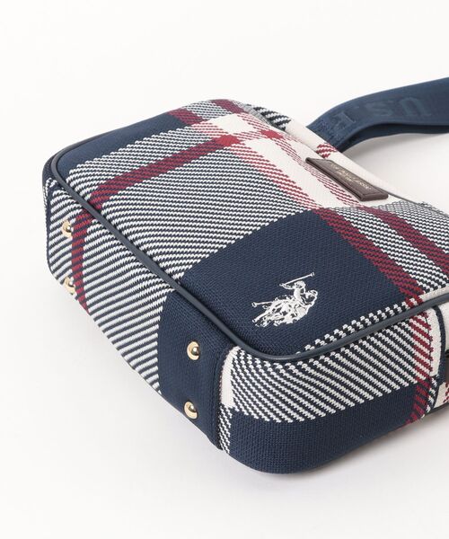 U.S. POLO ASSN.(ユーエスポロアッスン)の「【U.S. POLO ASSN.】ユーエスポロアッスン ジャカードチェック ショルダーバッグ USPA-2743(ショルダーバッグ・レディース・ピンク系その他/ブラック系その他/ネイビー系/ブラウン系その他・FREE)」の6枚目の写真