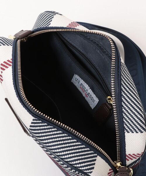 U.S. POLO ASSN.(ユーエスポロアッスン)の「【U.S. POLO ASSN.】ユーエスポロアッスン ジャカードチェック ショルダーバッグ USPA-2743(ショルダーバッグ・レディース・ピンク系その他/ブラック系その他/ネイビー系/ブラウン系その他・FREE)」の7枚目の写真