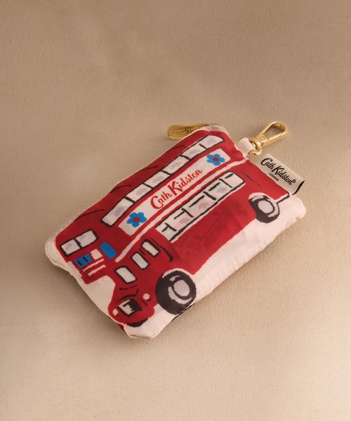 Cath Kidston（キャスキッドソン）の「クリップ オン パース フォルダウェイ ショッパー　London Crest（エコバッグ/サブバッグ・レディース・クリーム・FREE）」の2枚目の写真