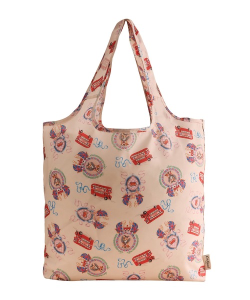 Cath Kidston（キャスキッドソン）の「クリップ オン パース フォルダウェイ ショッパー　London Crest（エコバッグ/サブバッグ・レディース・クリーム・FREE）」の4枚目の写真