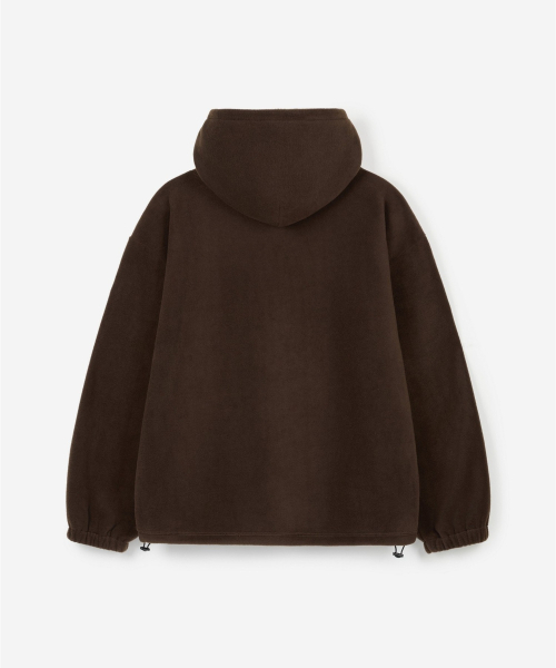 TNGT（ティーエヌジーティー）の「Oversized Fleece Hooded Sweatshirt (Brown) TNTS6F101W2（パーカー・レディース・その他・100/105/110/85/95）」の3枚目の写真