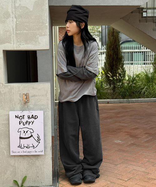 SCALLYWAG（スカリーワグ）の「ガーメントダイ スウェットパンツ[ピグメントブラック]（スウェットパンツ・レディース・その他・MEDIUM/LARGE）」の6枚目の写真