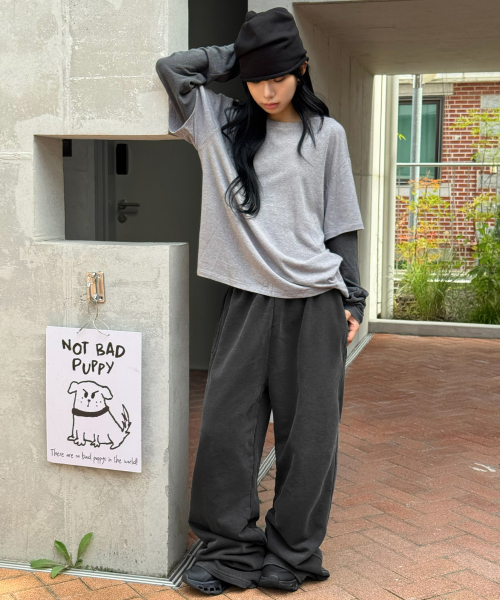 SCALLYWAG（スカリーワグ）の「ガーメントダイ スウェットパンツ[ピグメントブラック]（スウェットパンツ・レディース・その他・MEDIUM/LARGE）」の7枚目の写真