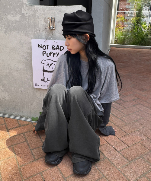 SCALLYWAG（スカリーワグ）の「ガーメントダイ スウェットパンツ[ピグメントブラック]（スウェットパンツ・レディース・その他・MEDIUM/LARGE）」の9枚目の写真