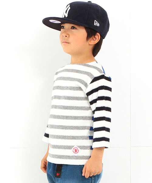 B:MING by BEAMS(ビーミングバイビームス)の「ビーミング by ビームス / 長袖パイルボーダーカットソー(Tシャツ/カットソー・キッズ・ホワイト/ネイビー/その他1・90/130/110/120/100/140)」の15枚目の写真