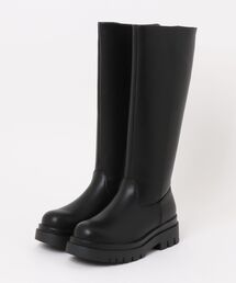 ABC SELECT エービーシーセレクト TRACK SOLE LONG BOOTS5 トラックソール ロングブーツ5 W3071 BLACK