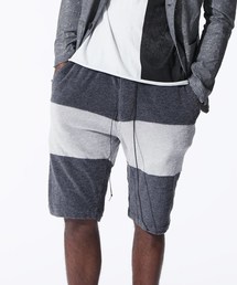 SLUB MELANGE PILE  SWITCHING EASY SHORT PANTS