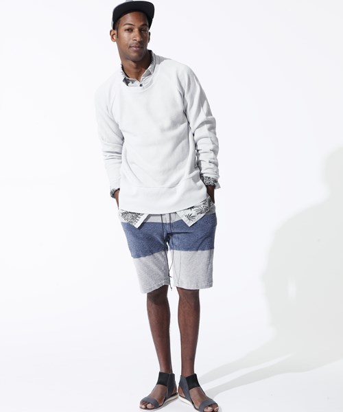 OURET（オーレット）の「SLUB MELANGE PILE  SWITCHING EASY SHORT PANTS（その他パンツ・メンズ・ネイビー/グレー系その他/グレー・2/1/3）」の18枚目の写真