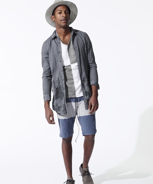 OURET（オーレット）の「SLUB MELANGE PILE  SWITCHING EASY SHORT PANTS（その他パンツ・メンズ・ネイビー/グレー系その他/グレー・2/1/3）」の16枚目の写真