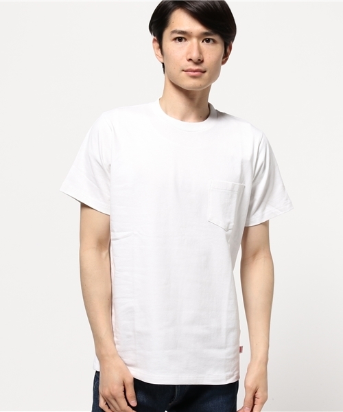 coen（コーエン）の「【C.MC】USAコットンクルーネックポケットTシャツ（Tシャツ/カットソー・メンズ・ホワイト/ブラック/ベージュ/ネイビー・SMALL/X-LARGE/MEDIUM/LARGE）」の12枚目の写真