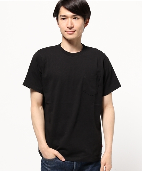 coen（コーエン）の「【C.MC】USAコットンクルーネックポケットTシャツ（Tシャツ/カットソー・メンズ・ホワイト/ブラック/ベージュ/ネイビー・SMALL/X-LARGE/MEDIUM/LARGE）」の13枚目の写真