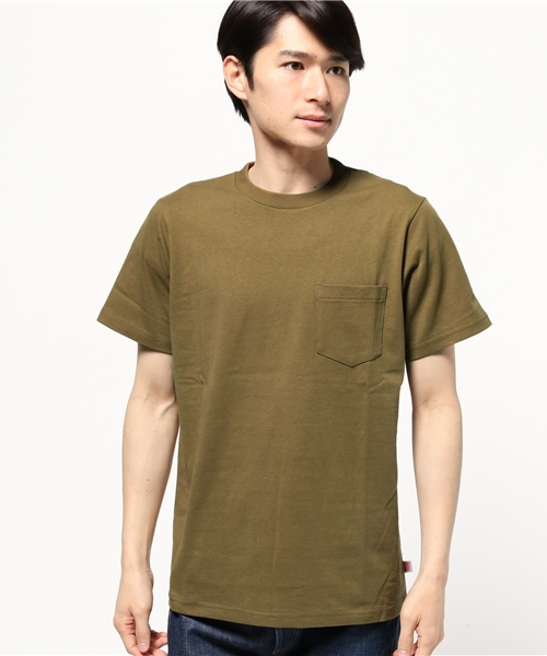 coen（コーエン）の「【C.MC】USAコットンクルーネックポケットTシャツ（Tシャツ/カットソー・メンズ・ホワイト/ブラック/ベージュ/ネイビー・SMALL/X-LARGE/MEDIUM/LARGE）」の14枚目の写真