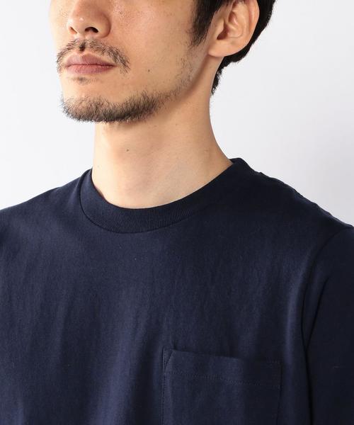 coen（コーエン）の「【C.MC】USAコットンクルーネックポケットTシャツ（Tシャツ/カットソー・メンズ・ホワイト/ブラック/ベージュ/ネイビー・SMALL/X-LARGE/MEDIUM/LARGE）」の9枚目の写真