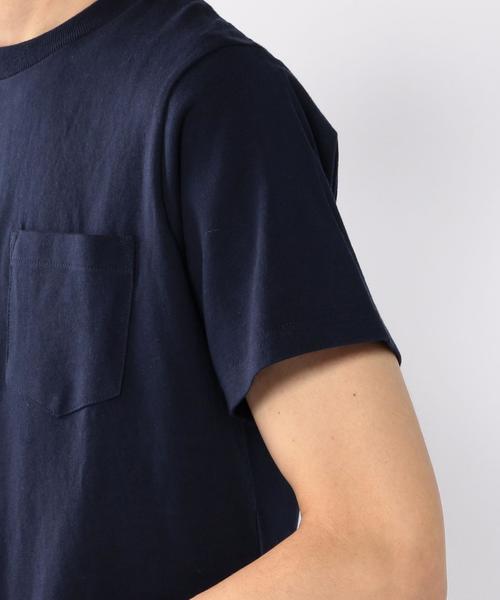 coen（コーエン）の「【C.MC】USAコットンクルーネックポケットTシャツ（Tシャツ/カットソー・メンズ・ホワイト/ブラック/ベージュ/ネイビー・SMALL/X-LARGE/MEDIUM/LARGE）」の22枚目の写真