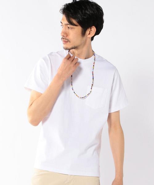 coen（コーエン）の「【C.MC】USAコットンクルーネックポケットTシャツ（Tシャツ/カットソー・メンズ・ホワイト/ブラック/ベージュ/ネイビー・SMALL/X-LARGE/MEDIUM/LARGE）」の11枚目の写真