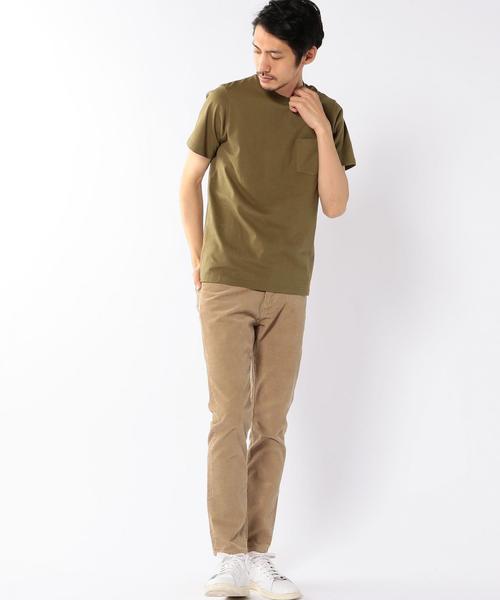 coen（コーエン）の「【C.MC】USAコットンクルーネックポケットTシャツ（Tシャツ/カットソー・メンズ・ホワイト/ブラック/ベージュ/ネイビー・SMALL/X-LARGE/MEDIUM/LARGE）」の21枚目の写真