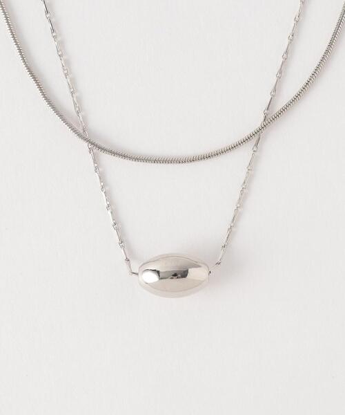 BEAUTY&YOUTH UNITED ARROWS(ビューティーアンドユースユナイテッドアローズ)の「BY メタル オーバル ネックレス -3WAY-(ネックレス・レディース・シルバー/ゴールド・FREE)」の2枚目の写真
