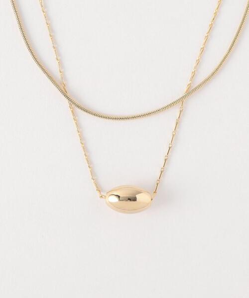 BEAUTY&YOUTH UNITED ARROWS(ビューティーアンドユースユナイテッドアローズ)の「BY メタル オーバル ネックレス -3WAY-(ネックレス・レディース・シルバー/ゴールド・FREE)」の1枚目の写真