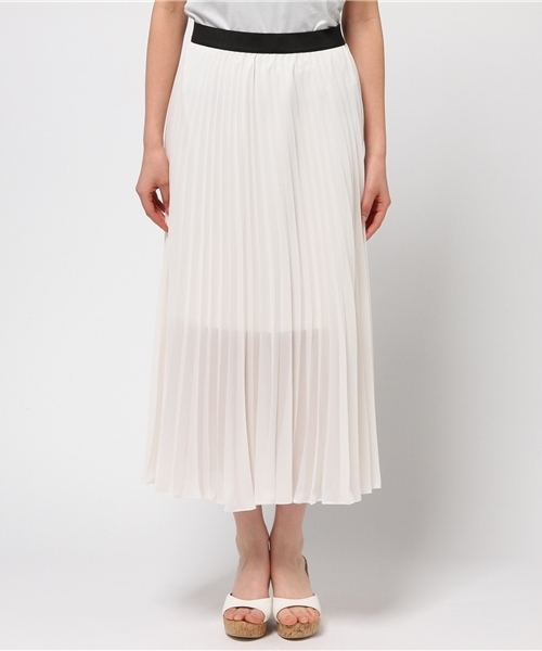 MOUSSY（マウジー）の「SUMMER PLEATS SKF（スカート・レディース・ライトブルー/ブラック/ホワイト・1/2）」の12枚目の写真