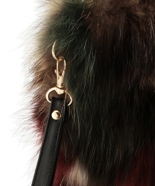 LOVELESS（ラブレス）の「【LOVELESS】WOMENS ミックスファークラッチバッグ（クラッチバッグ・レディース・マルチ・FREE）」の3枚目の写真