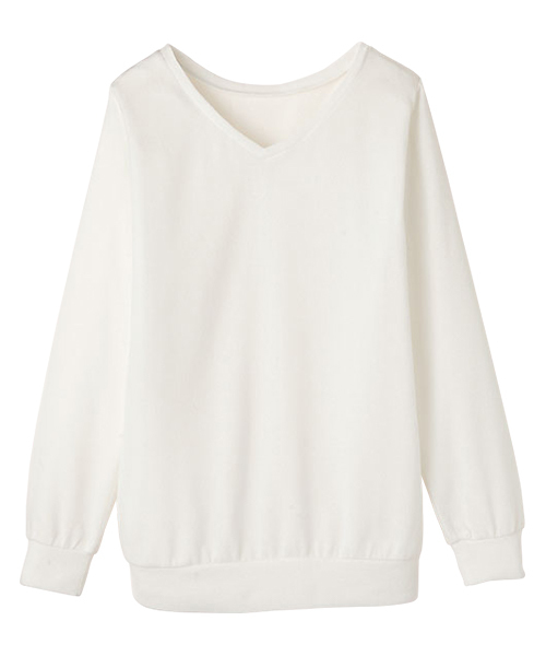 RANAN(ラナン)の「レディシルエットVネックプルオーバー(Tシャツ/カットソー・レディース・ダークグリーン/ブラック×ホワイト/グレイッシュベージュ/オフホワイト/グレー/ブラック/ネイビー/キャメル/ボルドー/カーキ/マスタード・X-LARGE/MEDIUM/XX-LARGE/LARGE/LL/3L/M/L)」の21枚目の写真