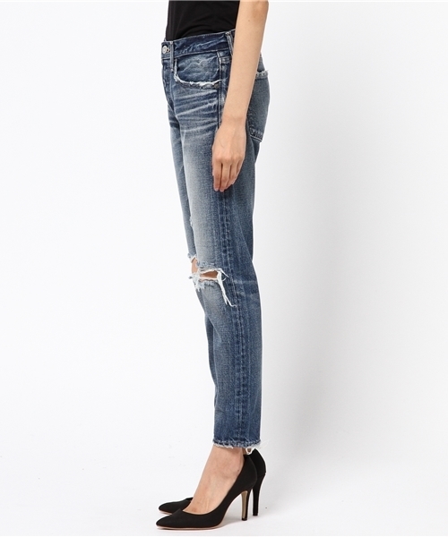 MOUSSY（マウジー）の「MV Ashton Tapered（デニムパンツ・レディース・ライトブルー・26inch/24inch/27inch/23inch/25inch）」の9枚目の写真