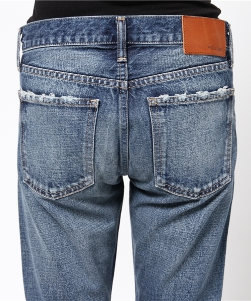 MOUSSY（マウジー）の「MV Ashton Tapered（デニムパンツ・レディース・ライトブルー・26inch/24inch/27inch/23inch/25inch）」の12枚目の写真