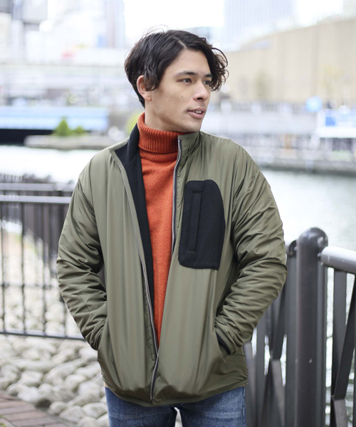 Denime（ドゥニーム）の「フリースリバーシブルジャケット（ブルゾン・メンズ・ブラック/グレー/ネイビー・LARGE/MEDIUM/X-LARGE）」の9枚目の写真