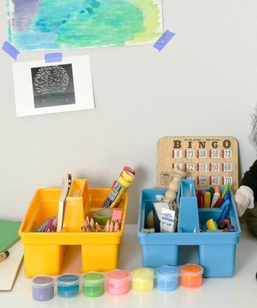 PENCO（ペンコ）の「penco ペンコ ストレージキャディ スタッキング収納ケース（収納グッズ・レディース・ブラック/ライトブルー/イエロー/オレンジ/ネイビー/グリーン/ホワイト/クリア/ベージュ/シルバー・FREE）」の17枚目の写真