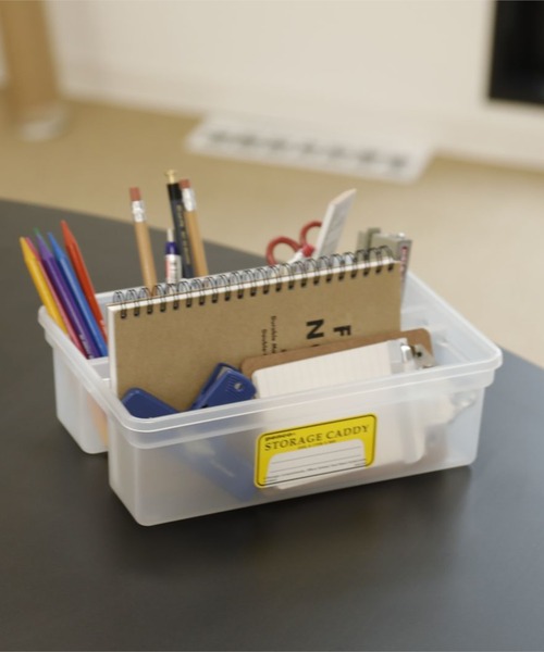 PENCO（ペンコ）の「penco ペンコ ストレージキャディ スタッキング収納ケース（収納グッズ・レディース・ブラック/ライトブルー/イエロー/オレンジ/ネイビー/グリーン/ホワイト/クリア/ベージュ/シルバー・FREE）」の19枚目の写真