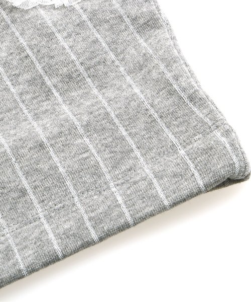 apres les cours（アプレレクール）の「リボンモチーフあったかトレーナーワンピ（ワンピース・キッズ・ネイビー/グレー/カーキ・80/100/120/140/90/110/130）」の7枚目の写真