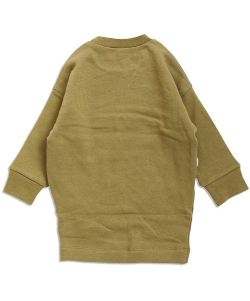 apres les cours（アプレレクール）の「リボンモチーフあったかトレーナーワンピ（ワンピース・キッズ・ネイビー/グレー/カーキ・80/100/120/140/90/110/130）」の14枚目の写真